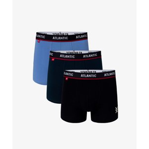 3-PACK Men's boxers ATLANTIC - dark blue, blue, dark blue,