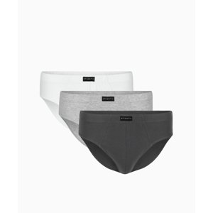 Men ́s briefs ATLANTIC 3Pack - white/grey/dark gray