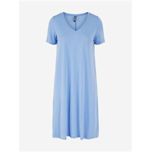 Light Blue Loose Basic Dress Pieces Amala - Women