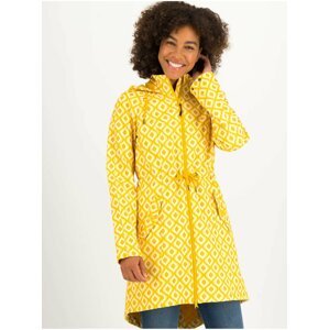 Yellow Womens Patterned Softshell Coat Blutsgeschwister - Women