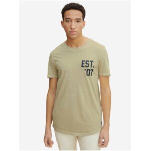 Light Green Men's T-Shirt Tom Tailor Denim - Men