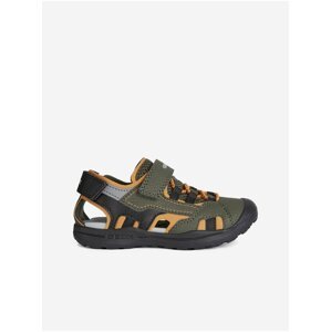 Dark Green Boys Sandals Geox Vaniett Boy - Boys