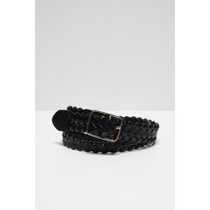 Knitted belt - black