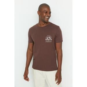 Trendyol T-Shirt - Brown - Slim fit