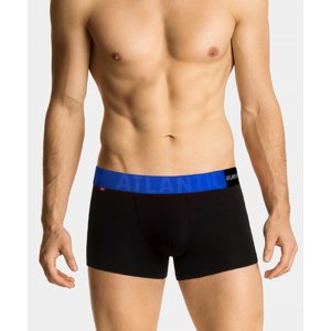 Man boxers ATLANTIC PREMIUM with mikromodal - black/blue