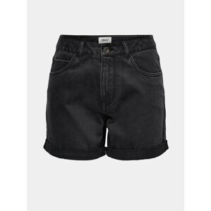 Black Denim Mom Shorts ONLY Vega - Women