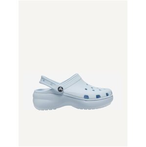 Light blue women's slippers on the platform Crocs Classic Platfrorm - Women