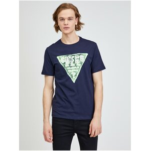 Dark blue men's T-shirt Guess Rusty - Men