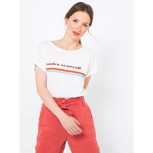 White T-shirt with print CAMAIEU - Women