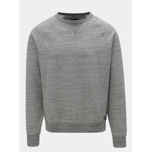Dark Grey Regular Brindle Sweatshirt Blend - Men