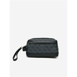 Grey Patterned Toiletry Bag Guess - Mens