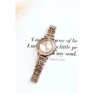 Women's watch on bracelet with ZIRCONS ERNEST silver and gold