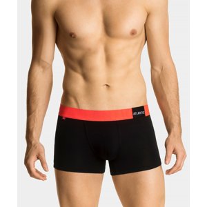 Man boxers ATLANTIC PREMIUM with mikromodal - black/orange