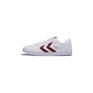 Hummel Unisex White Sneakers - Deuce Court Tonal