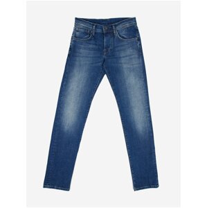 Dark blue men's slim fit jeans Pepe Jeans Cane - Men