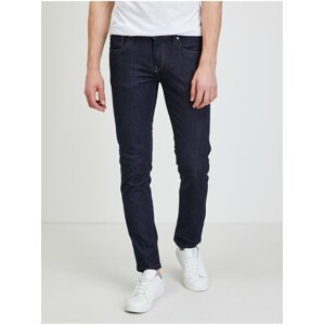 Dark Blue Mens Slim Fit Jeans Jeans Hatch - Men