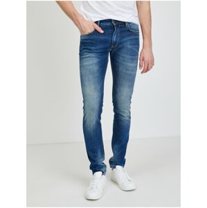 Dark blue mens slim fit jeans Pepe Jeans Stanley - Men