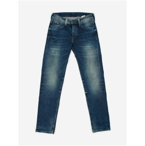 Dark blue men straight fit jeans Pepe Jeans Kingston - Men