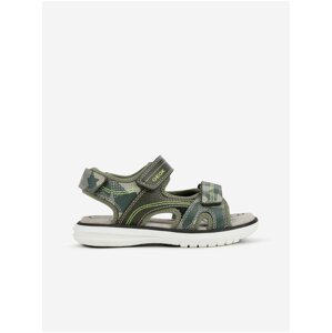 Green Boys Patterned Sandals Geox Maratea - Boys