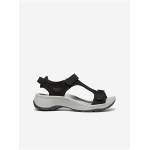 Black Women's Leather Sandals Keen Astoria - Women