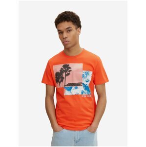 Orange Men's T-Shirt Tom Tailor - Men's