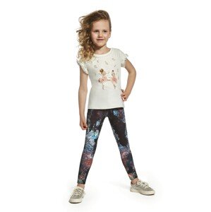 Bas Bleu Girls' leggings SHIMER elastic with comfortable welt