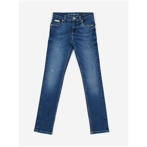 Dark Blue Girly Skinny Fit Jeans Guess - Girls