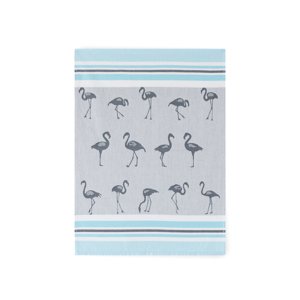 Zwoltex Unisex's Dish Towel Flamingi Graphite/Pattern