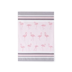 Zwoltex Unisex's Dish Towel Flamingi Pink/Pattern