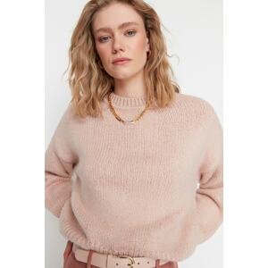 Trendyol Powder Powder Wide fit Soft Textured Basic Knitwear Sweater