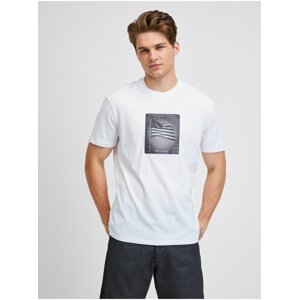 White Mens T-Shirt Armani Exchange - Men