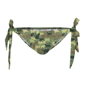 Aloha From Deer Woman's Camo Cats Bikini Bows Bottom WBBB AFD090