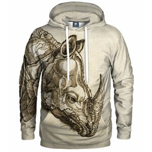 Aloha From Deer Unisex's Durer Series - Rhinoceros Hoodie H-K AFD518