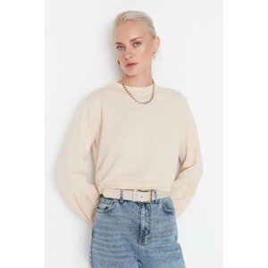 Trendyol Sweatshirt - Beige - Regular fit