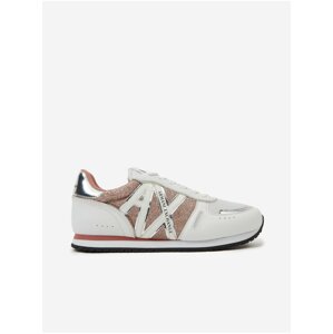 White Womens Sneakers Armani Exchange - Women