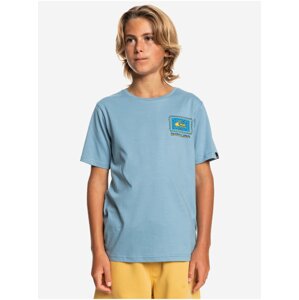 Light Blue Boys' T-Shirt with Quiksilver Radical Roots Print - Boys
