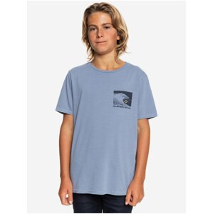 Light Purple Boys T-Shirt Quiksilver Smiley Waves - Boys