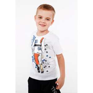 Boy's white T-shirt with app