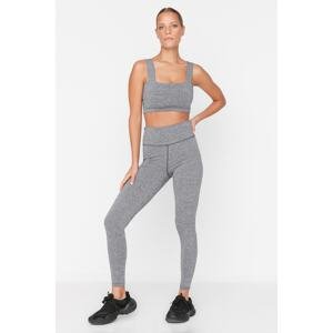 Trendyol Sports Leggings - Grau - High Waist