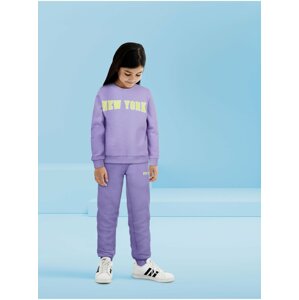 Purple girly sweatshirt name it Lola - Girls