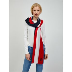 White-red women's scarf Tommy Hilfiger - Women