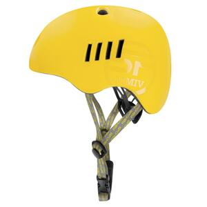 Spokey PUMPTRACK Junior Cycling BMX Helmet IN-MOLD, 48-54 cm, yellow