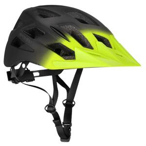 Spokey POINTER Bicycle helmet with LED flasher, 58-61 cm, clear-yellow