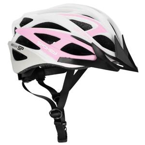 Spokey FEMME Cycling helmet IN-MOLD, 55-58 cm, bielo-pink