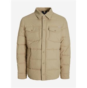 Cream Quilted Shirt Jack & Jones Park - Men