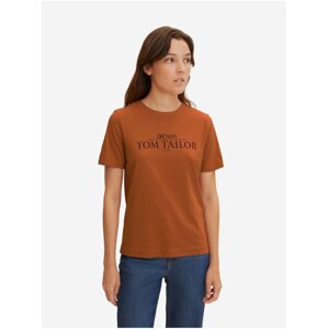 Orange Women T-Shirt Tom Tailor Denim - Women
