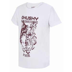 Children's functional T-shirt HUSKY Tash K white