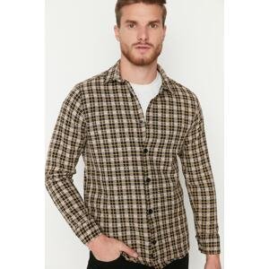 Trendyol Shirt - Brown - Regular fit