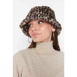 Trendyol Mink Leopard Bucket Women's Hat