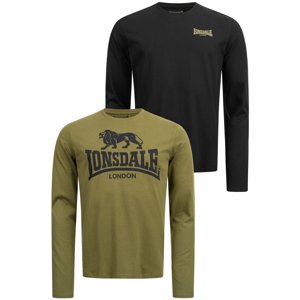 Férfi hosszú ujjú póló Lonsdale 115087-Black/Olive